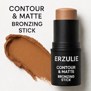 Barra de contorno mate orgánica / Bronceador cremoso para esculpir, seguro para el acné, pigmento natural