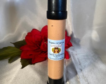 Organic Liquid Foundation |Cool Medium Light | Hyaluronic Acid | Non-Toxic  | Acne Safe | Cruelty Free Makeup | Natural Foundation