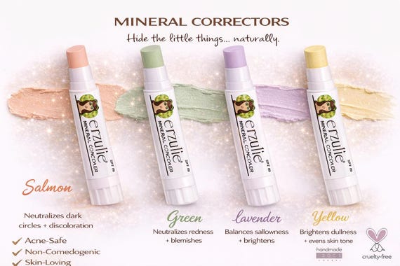 Organic Corrector Stick in Salmon| Natural Makeup| Gluten Free