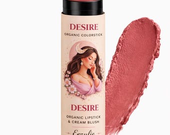 Organic Lipstick Blush Colorstick | Erzulie Desire, Earthy Red