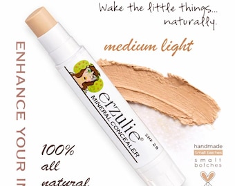 Organic Medium Light Concealer Stick | Natural, Cruelty-Free | Acne Safe Makeup | Clean Beauty
