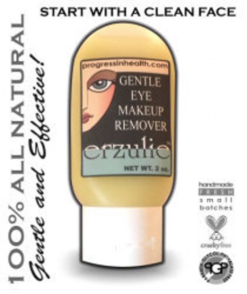 Organic Gentle Eye Makeup Remover Easily Removes Waterproof Etsy