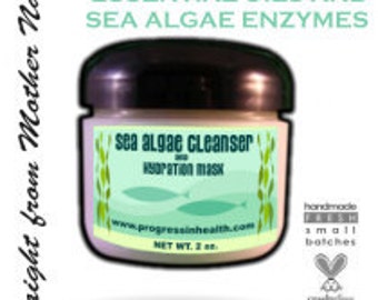 Gesichtsreinigung & Feuchtigkeitsmaske mit Meeresalgen | Trockene, reife Haut