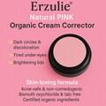 Organic Corrector and Concealer PINK | Organic Cream Corrector| Acne Safe Makeup | All Natural Makeup| Cruelty Free Cosmetics | Clean Beauty