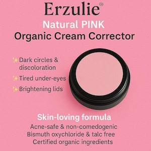 Organiczny korektor i korektor PINK | Organiczny korektor w kremie | Makijaż bezpieczny dla trądziku | W pełni naturalny makijaż | Kosmetyki nietestowane na zwierzętach | Czyste piękno