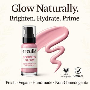 GODDESS GLOW™ Organic Makeup | Liquid Facial Brightener and Skin Perfecter/ Primer Serum | Acne Safe Cosmetics | Natural Makeup |