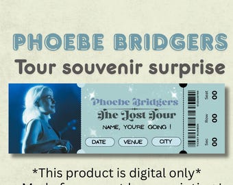Phoebe Bridgers- The Lost Tour souvenir ticket