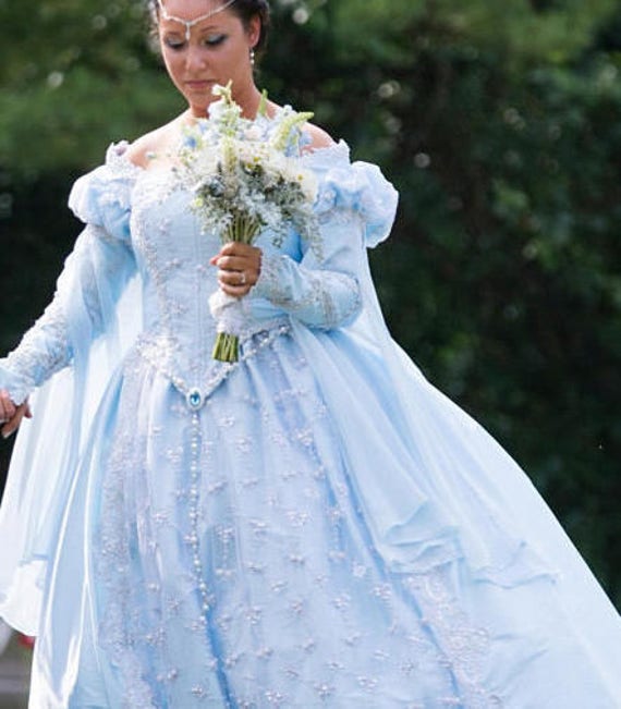 Princess Wedding Gown Or Costume Deluxe Elizabethan Fantasy Etsy