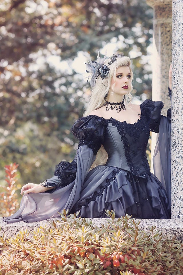 Custom Grey and Black Gothic Sleeping Beauty Halloween | Etsy