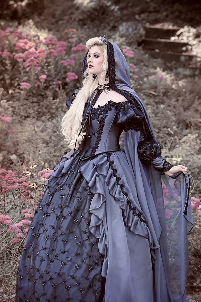 Custom Grey and Black Gothic Sleeping Beauty Halloween | Etsy