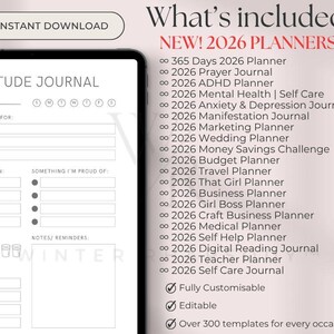 14500+ PLR Canva Templates | 350+ Editable Templates with Master Resell Rights | NEW 2026 Editable & Printable Planners, Journals, Trackers image 4