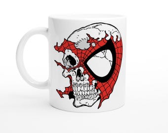 Spiderman Skull Coffee Mug