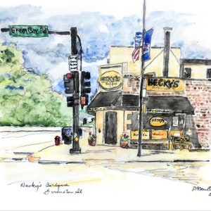 HECKY&#39;S Barbeque  Evanston INK JET Repro
