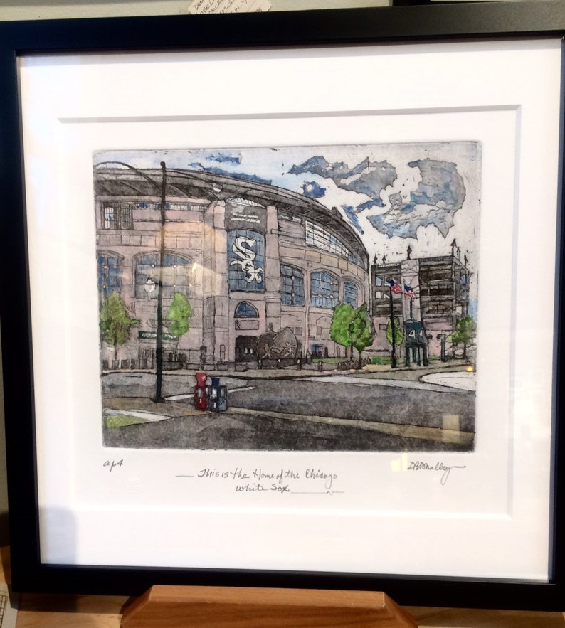 Chicago White Sox Park Original Etching