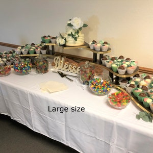 Multi-tier cake and cupcake stand-please choose size below image 1