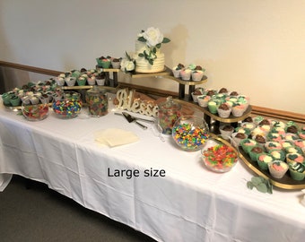 Multi-tier cake and cupcake stand-please choose size below