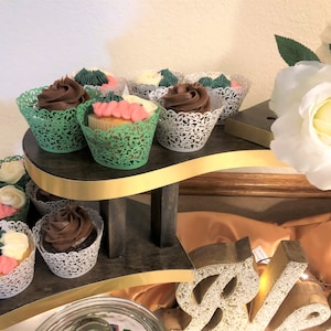 Multi-tier cake and cupcake stand-please choose size below image 3