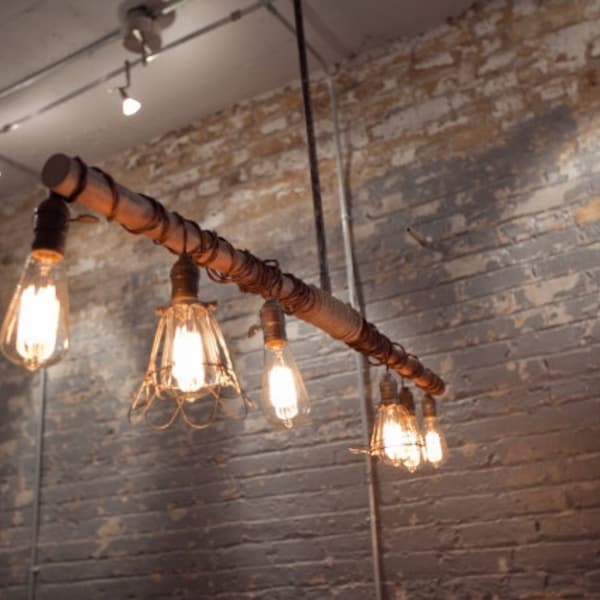 Vintage Inspired Industrial Hanging Light