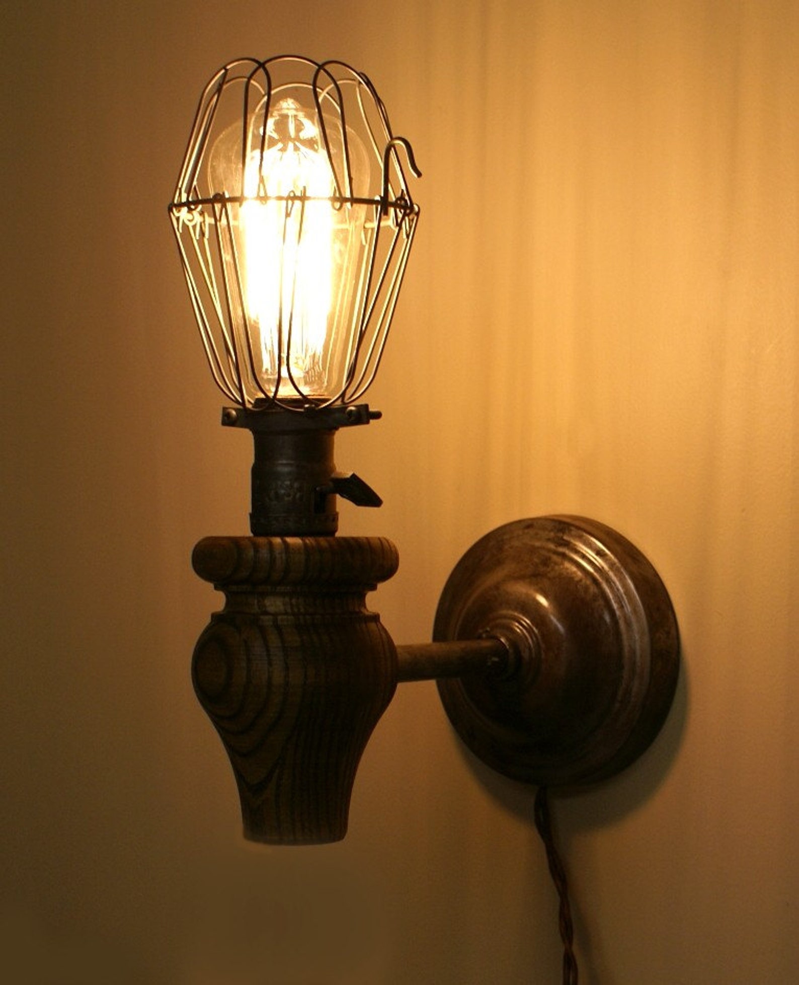 Vintage Inspired Industrial Wall Sconce Etsy