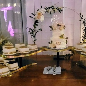 Multi-tier cake and cupcake stand-please choose size below image 5