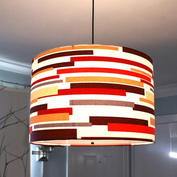 Custom drum pendant lights made to order