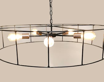 Wired Caged Chandelier