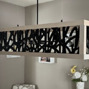 Custom made to order lattice light fixture