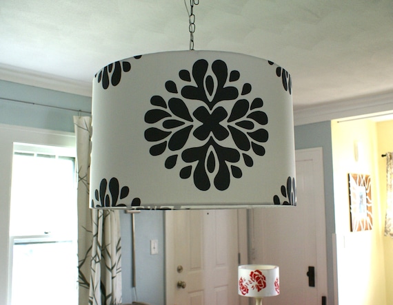 Custom drum shade pendant lights deals