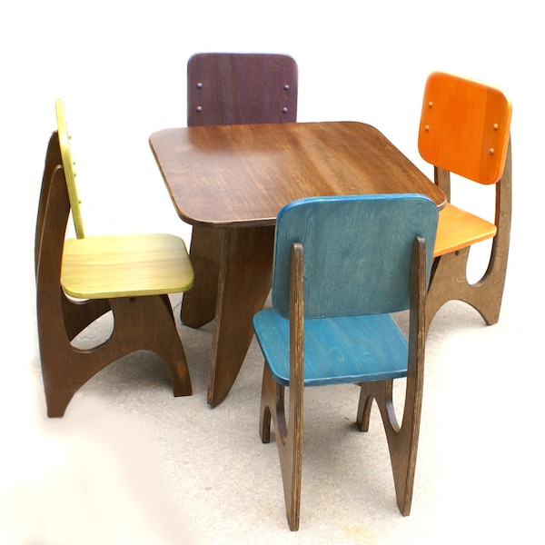 Modern Child Table set - 4 Chair option