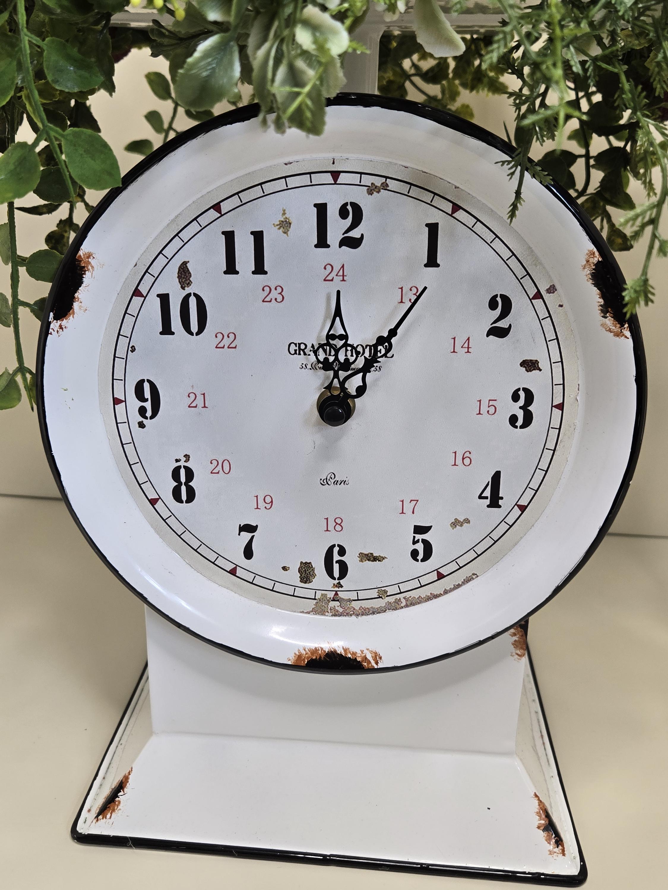 Vintage Kitchen Scale Clock With Battery Operation and Fruit and Herb ...