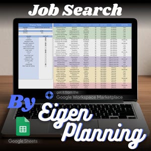 Complete Job Application Tracker Google Sheets | Organize, Search, and Track Job Applications | Career Planner
