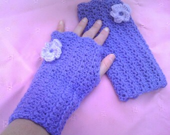 Patron facile au crochet pour mitaines, gants et chauffe-mains en dentelle PDF