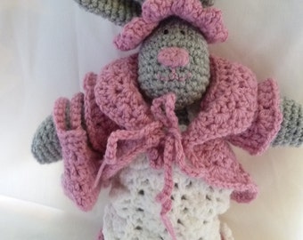 Crochet Pattern for Cute Rabbit Doll and Clothes Set