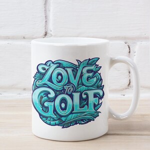 Love to Golf Mug – high-quality ceramic mug for golfers – perfect gift for golf lovers // @LaBombaGolf