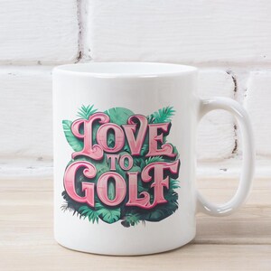 Love to Golf Mug – high-quality ceramic mug for golfers – perfect gift for golf lovers // @LaBombaGolf