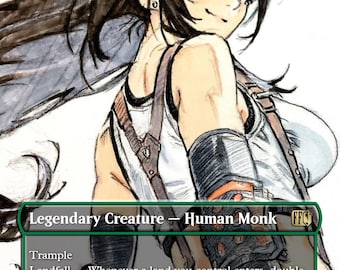 Tifa Lockhart Waifu Final Fantasy Magic The Gathering Proxy