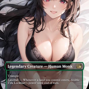 Tifa Lockhart Magic the Gathering Proxy Card Waifu