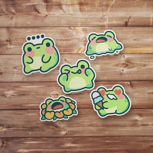Frog Sticker Pack, Funny Frog and Toad Sticker, Frog Sticker, Cute Frog Sticker, Meme Sticker