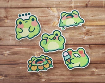 Frog Sticker Pack, Funny Frog and Toad Sticker, Frog Sticker, Cute Frog Sticker, Meme Sticker