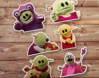 Who&#39;s that Wonderful Girl Sticker Pack, Lil birdie, Monster, Mona, Nanalan Sticker, TikTok Trend, Water Bottle Sticker, Laptop Sticker