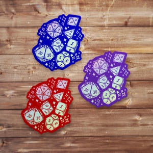 Dice Throw DnD Dice Vinyl Sticker, Dungeons And Dragons, DND Gift, DM Gift, Dungeon Master, D20 Dice Sticker, RPG Sticker, Tabletop Gaming