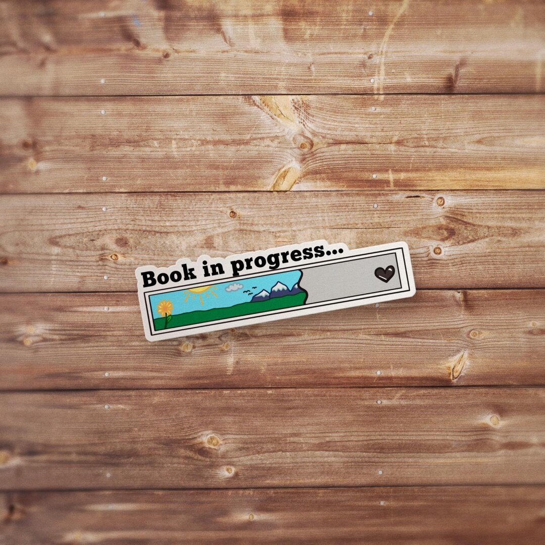 In Progress Sticker Pack Book in Progress Book Stickers | Cozy Reader Library Books Aesthetic ...
