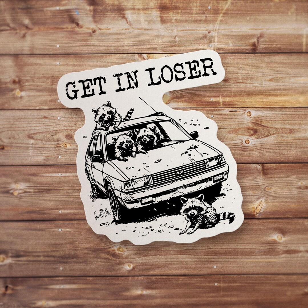 Get in Loser Meme Sticker, Funny Sticker, Funny Meme Decal for Water ...