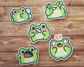 Frog Sticker Pack, Funny Frog and Toad Sticker, Frog Sticker, Cute Frog Sticker, Meme Sticker