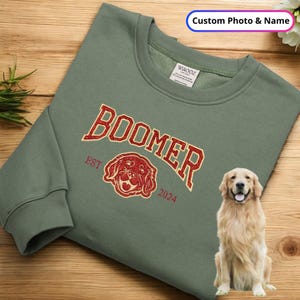 Custom Pet Glitter Applique Embroidered Sweatshirt, Custom Pet shirt Hoodie, Personalized Pet Face and Pet name Sweatshirt, Christmas Gift