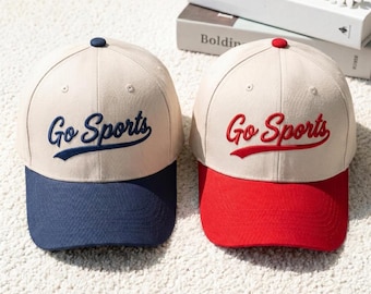 Go Sports Embroidered Baseball Cap, Hat, Gifts For Boyfriend, Sport Gifts