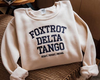Felpa ricamata FDT Democrat Resistance, regalo politico