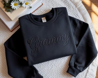 Embroidered Grammy Sweatshirt, Grandma Gift