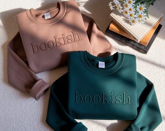 Bookish Embroidered Sweatshirt: Dark Romance Booktok Crewneck