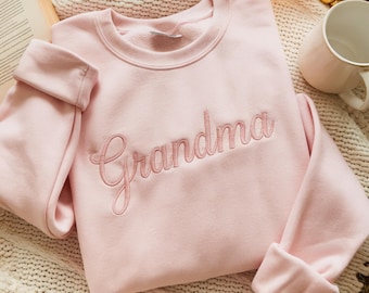 Embroidered Grandma Sweatshirt, Mother's Day Gift